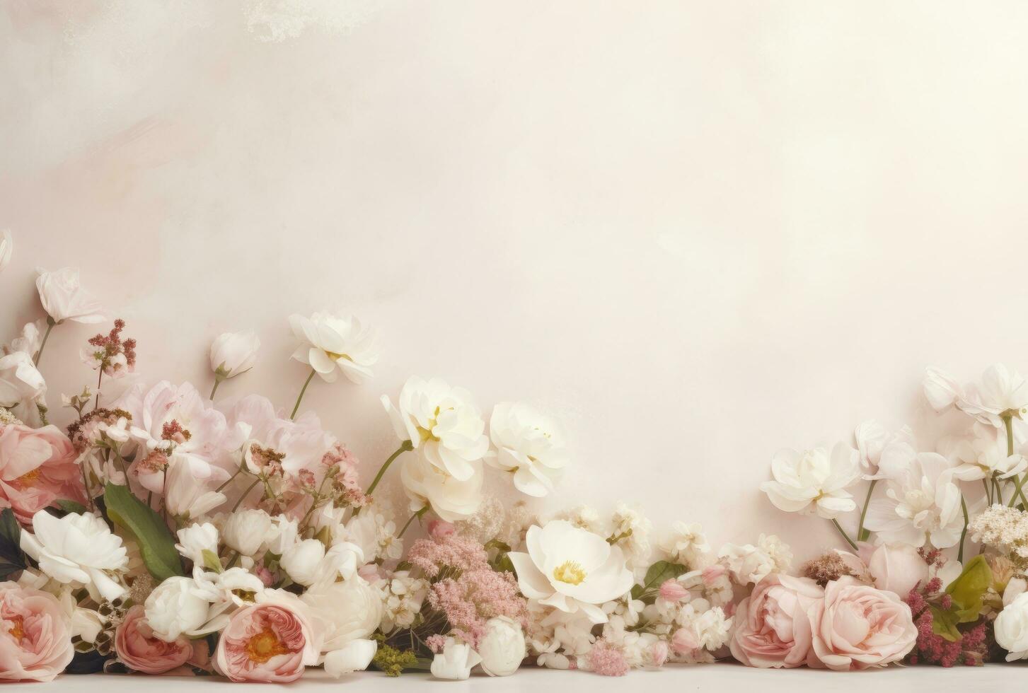 AI generated florist shop spring flowers floral design background, flowers photo