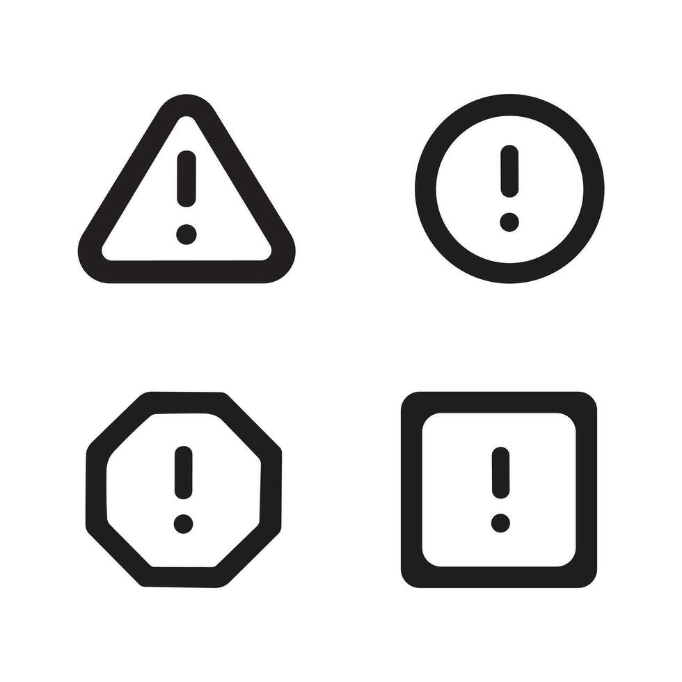 allert icon Attention hazard symbol vector