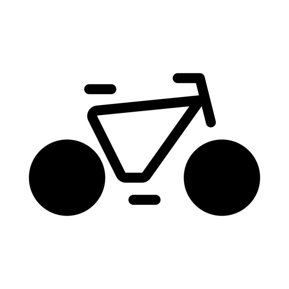 Bicycle icon for sport, transportation, and healthy lifestyle vector