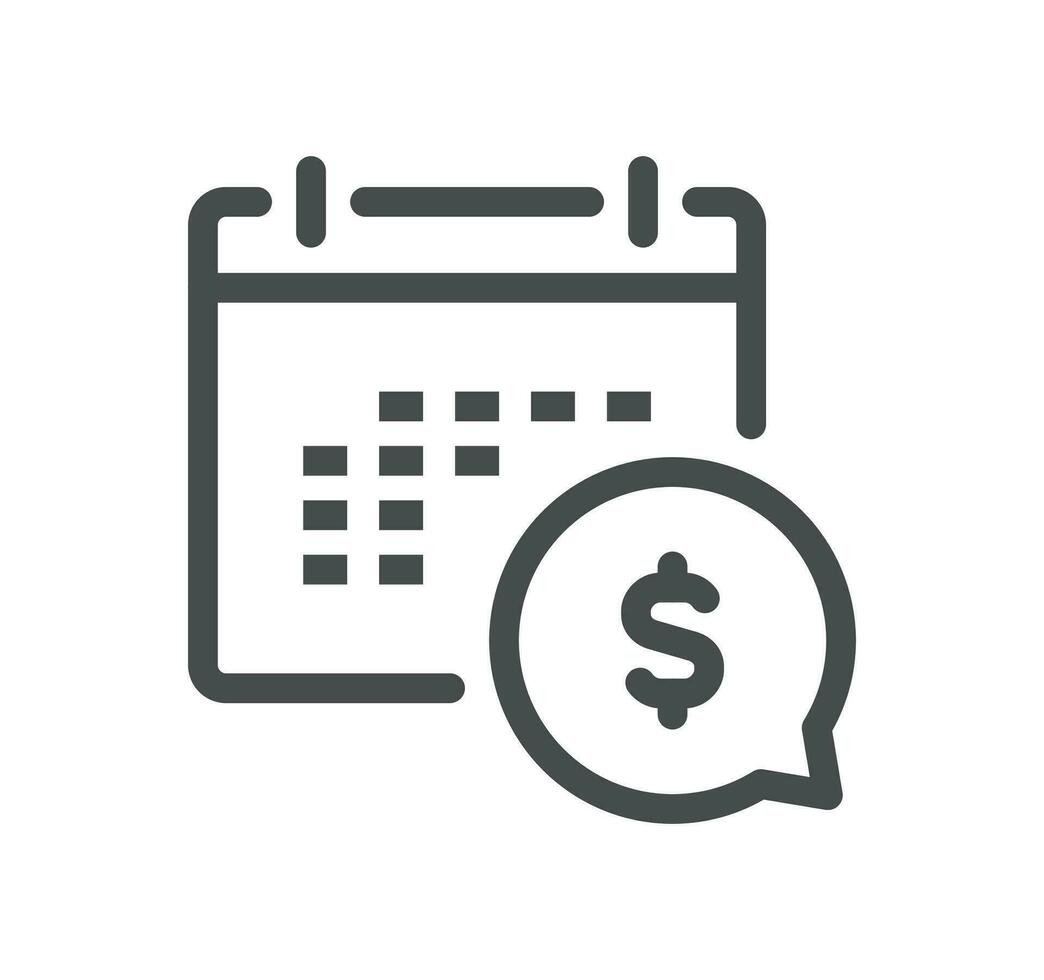 Banking and finance related icon outline and linear vector. vector