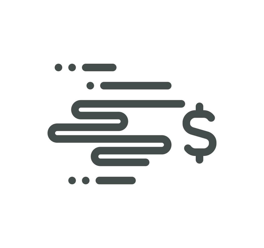 Banking and finance related icon outline and linear vector. vector