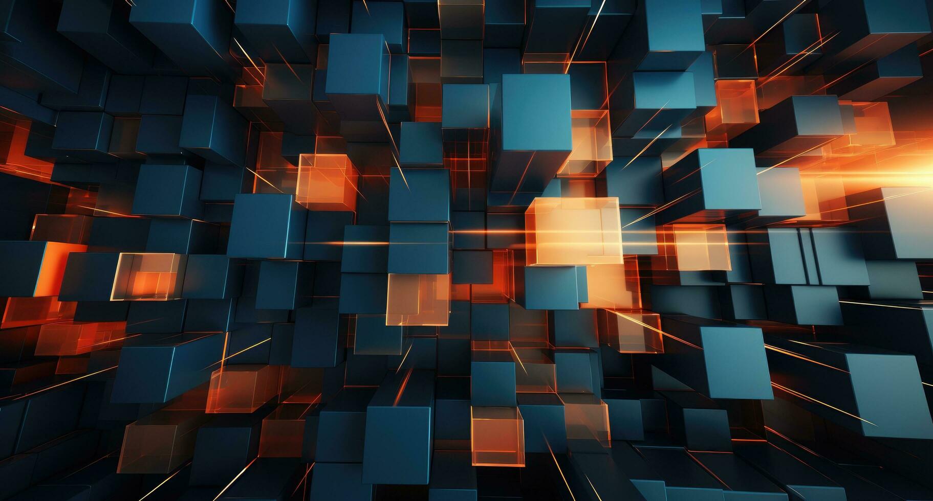 AI generated colorful geometric shapes create a stylish background wallpaper, photo