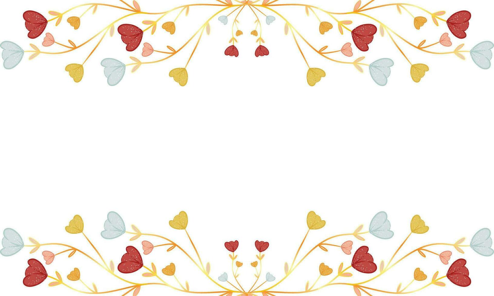 cute flowers background vector
