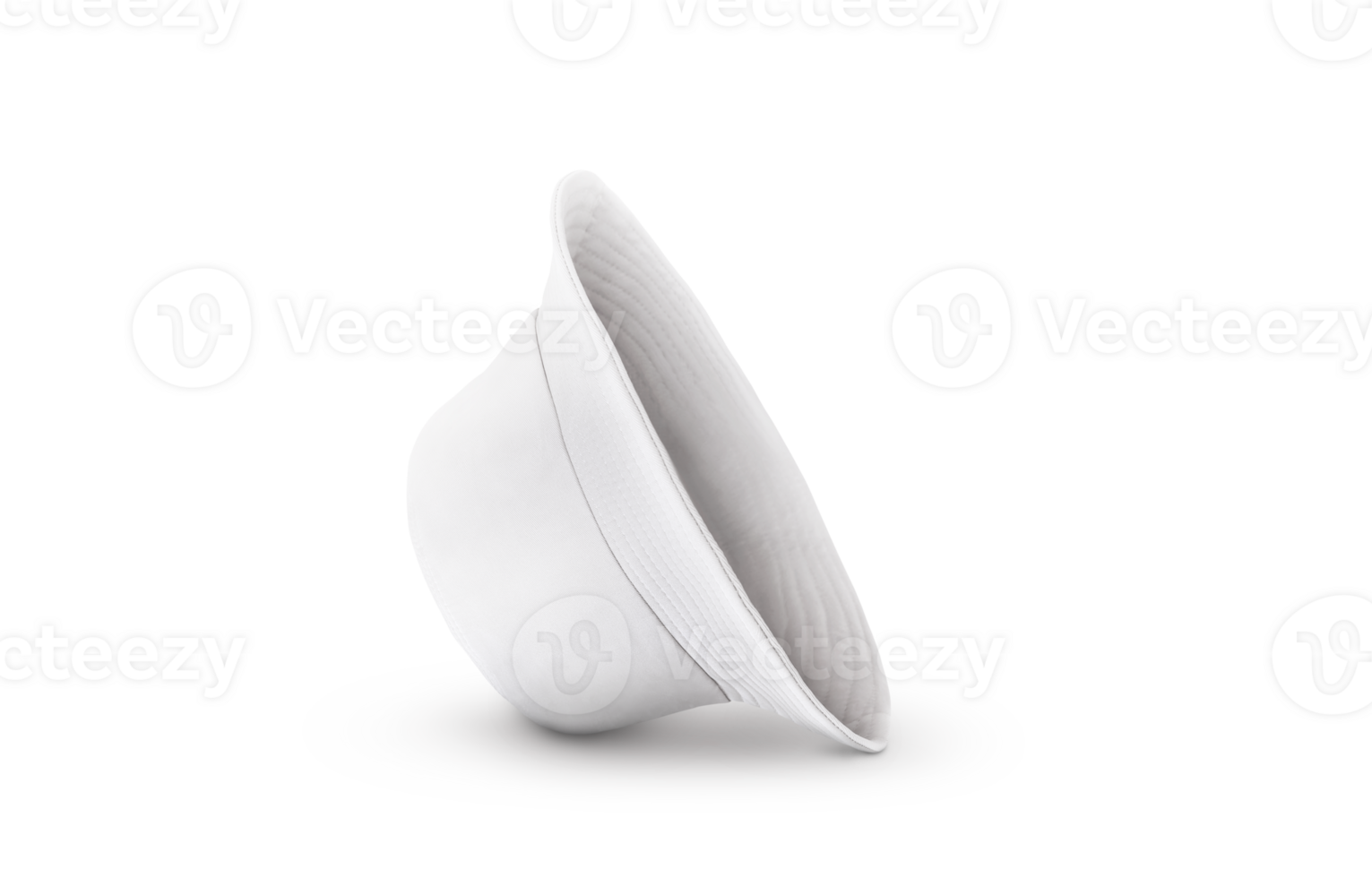 White bucket hat on the floor PNG transparent
