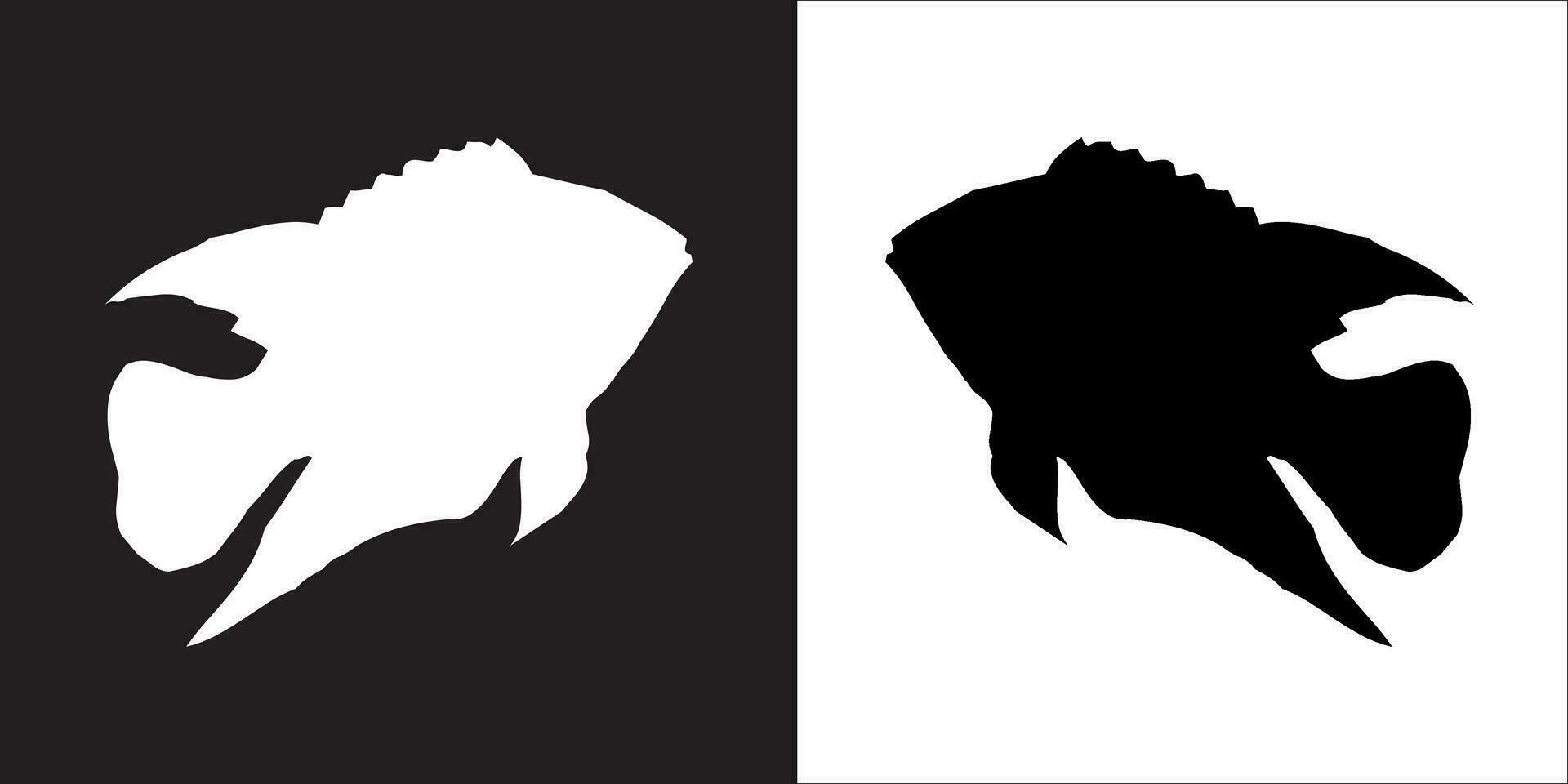 Illustration vector graphics of fish icon