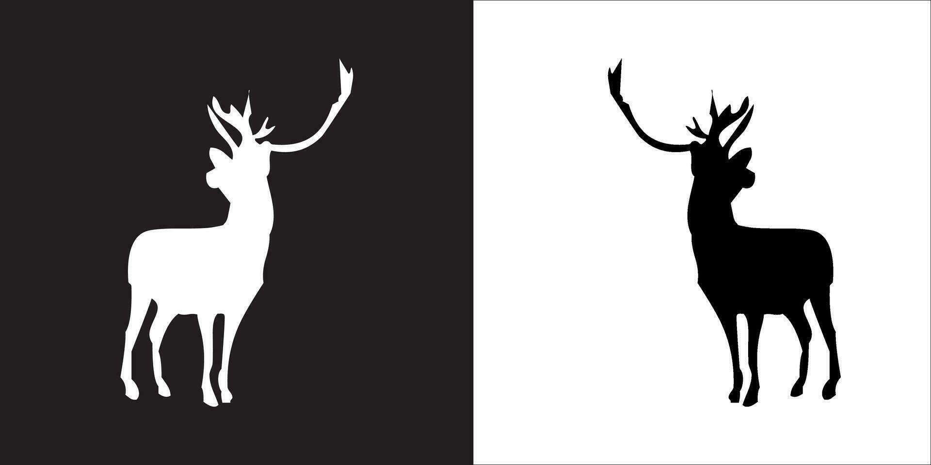 Illustration vector graphics of deer icon