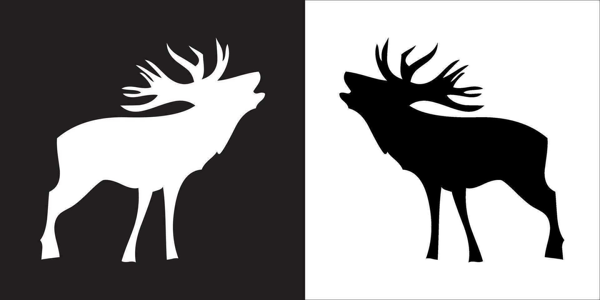 Illustration vector graphics of deer icon