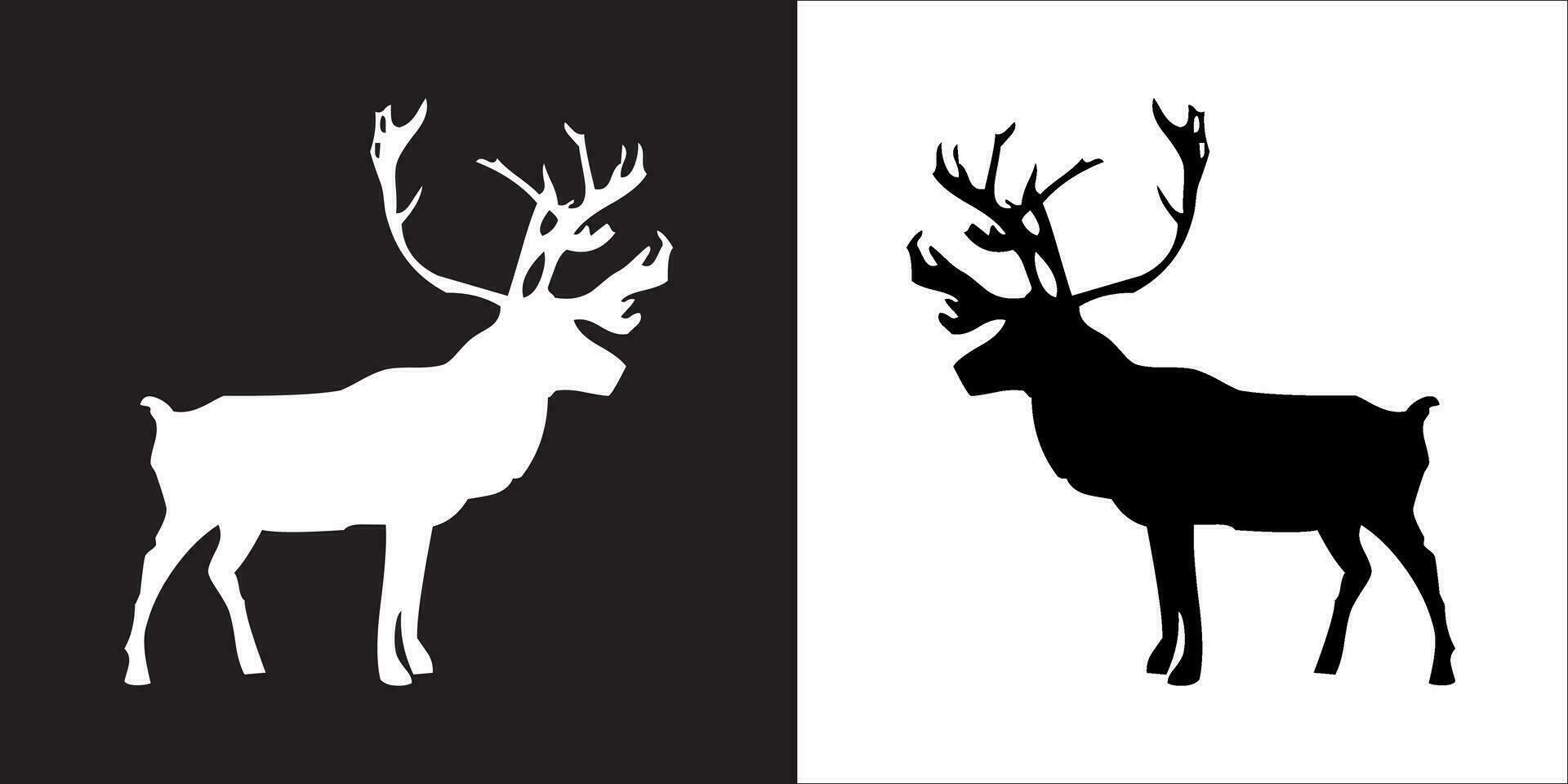 Illustration vector graphics of deer icon