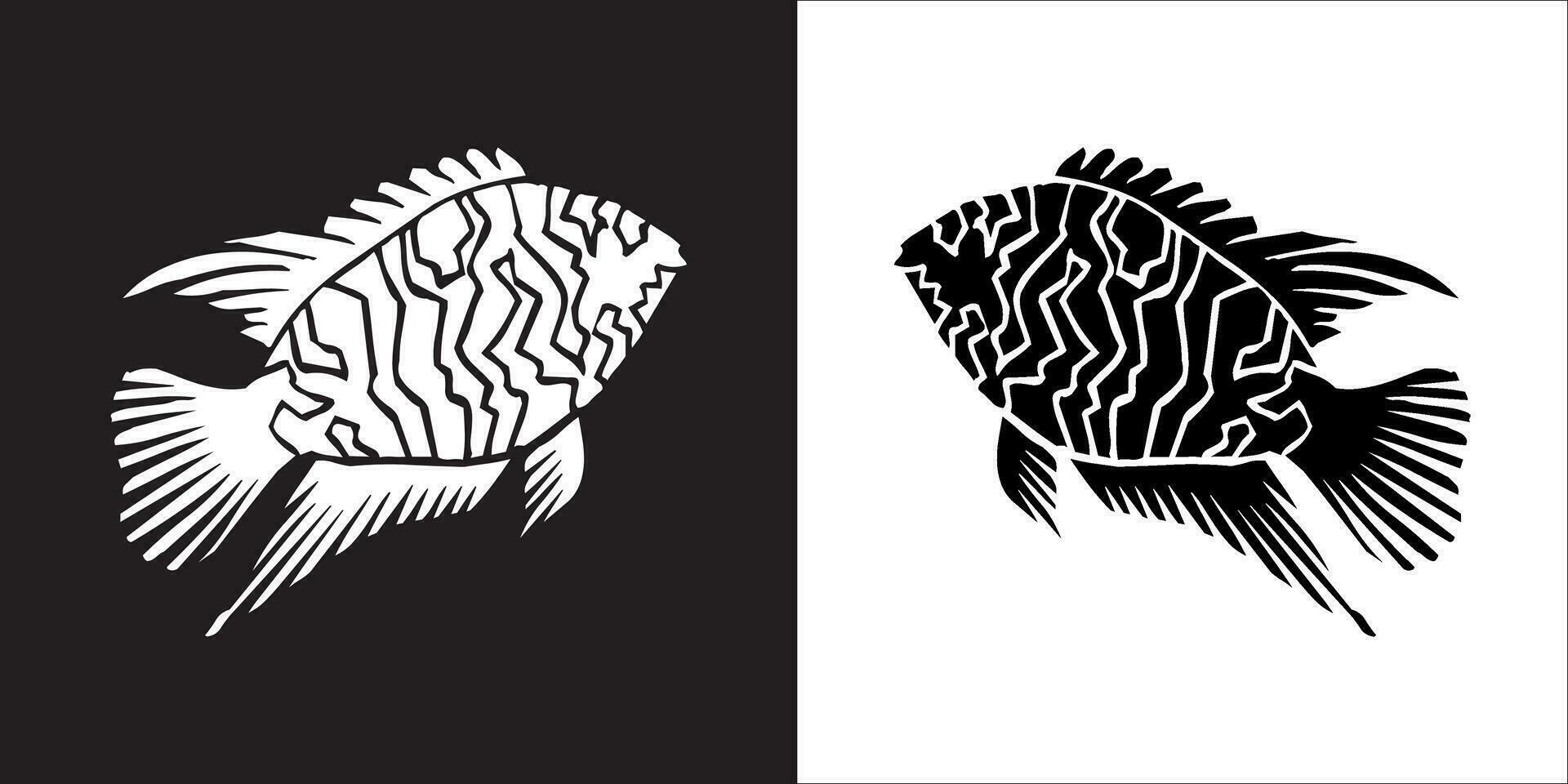 Illustration vector graphics of fish icon