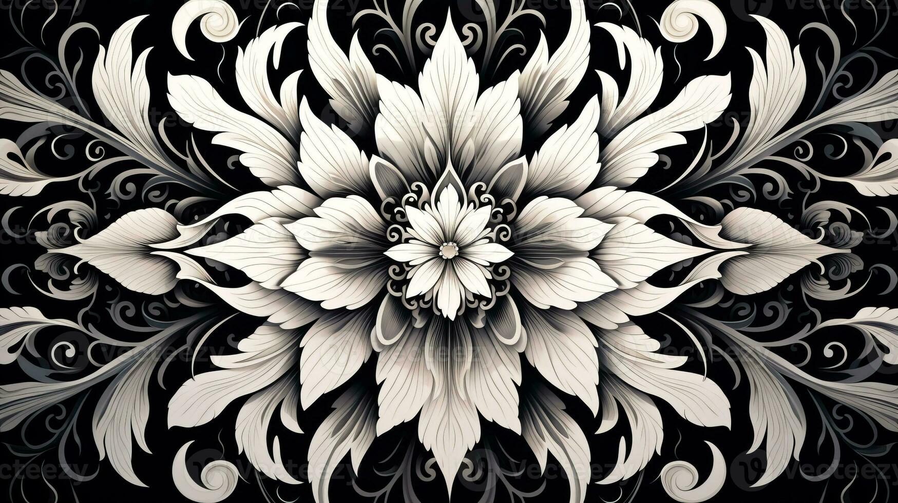 AI generated Abstract background with geometric shapes, lines, circles, dots. Bauhaus style. Swiss aesthetic photo