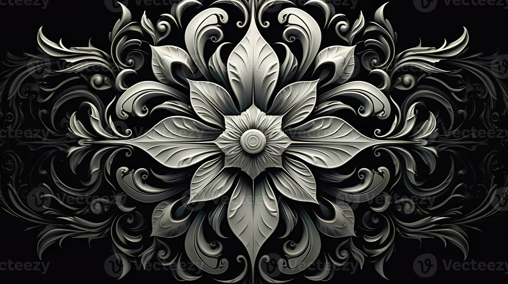 AI generated Abstract background with geometric shapes, lines, circles, dots. Bauhaus style. Swiss aesthetic photo