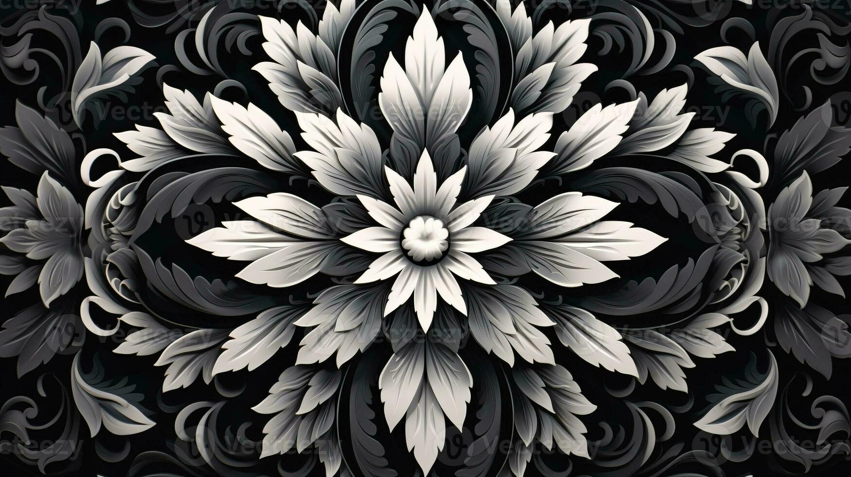 AI generated Abstract background with geometric shapes, lines, circles, dots. Bauhaus style. Swiss aesthetic photo