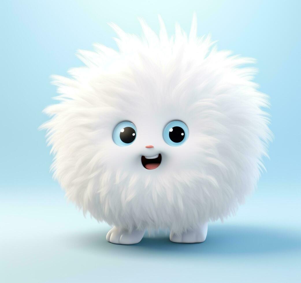 ai generado un peludo blanco ubo imagen desde google fotos, foto