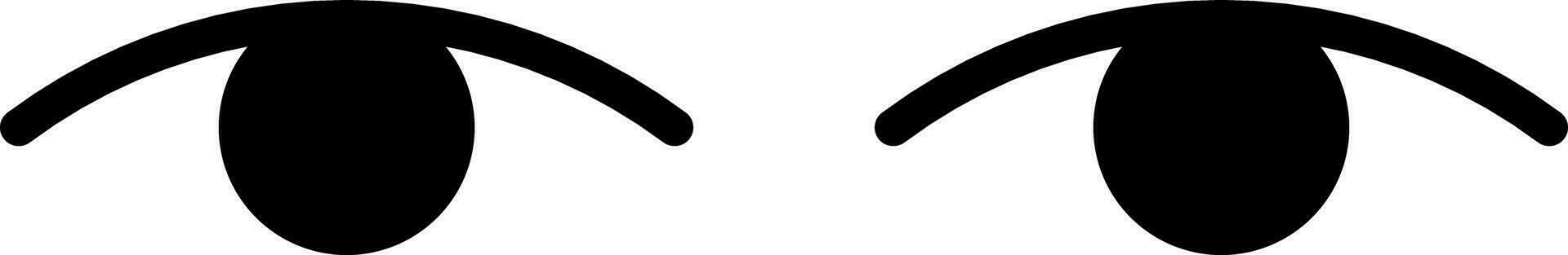 pair of eye icon vector