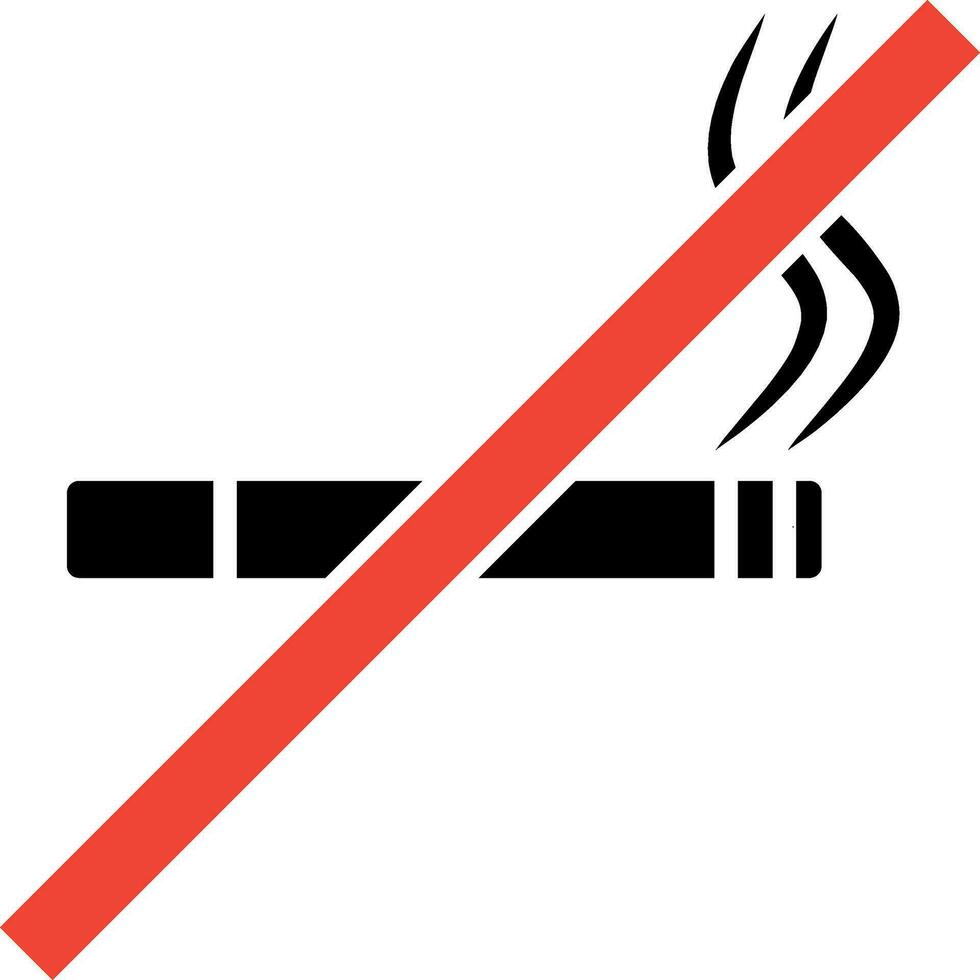 no smoking sign vector