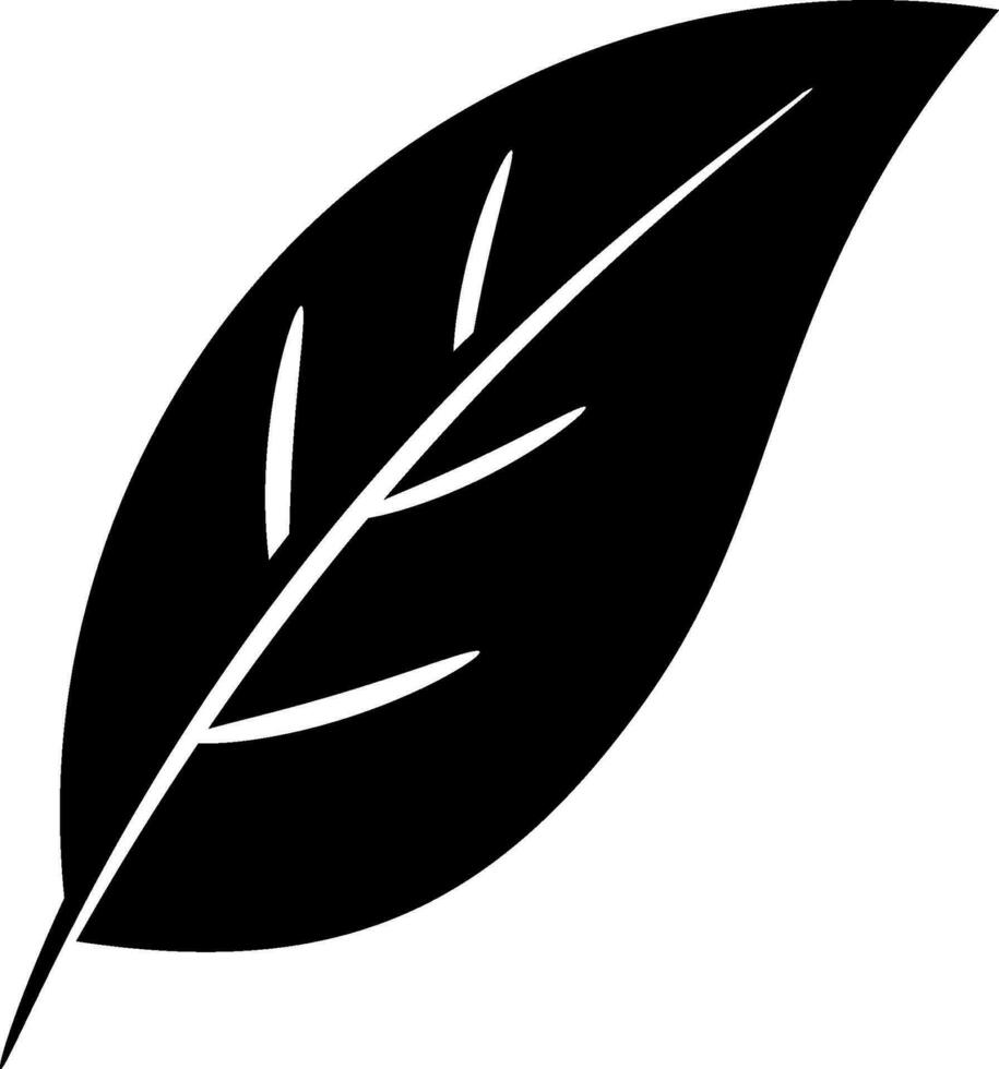 single icon or symbol of leaf pictogram vector