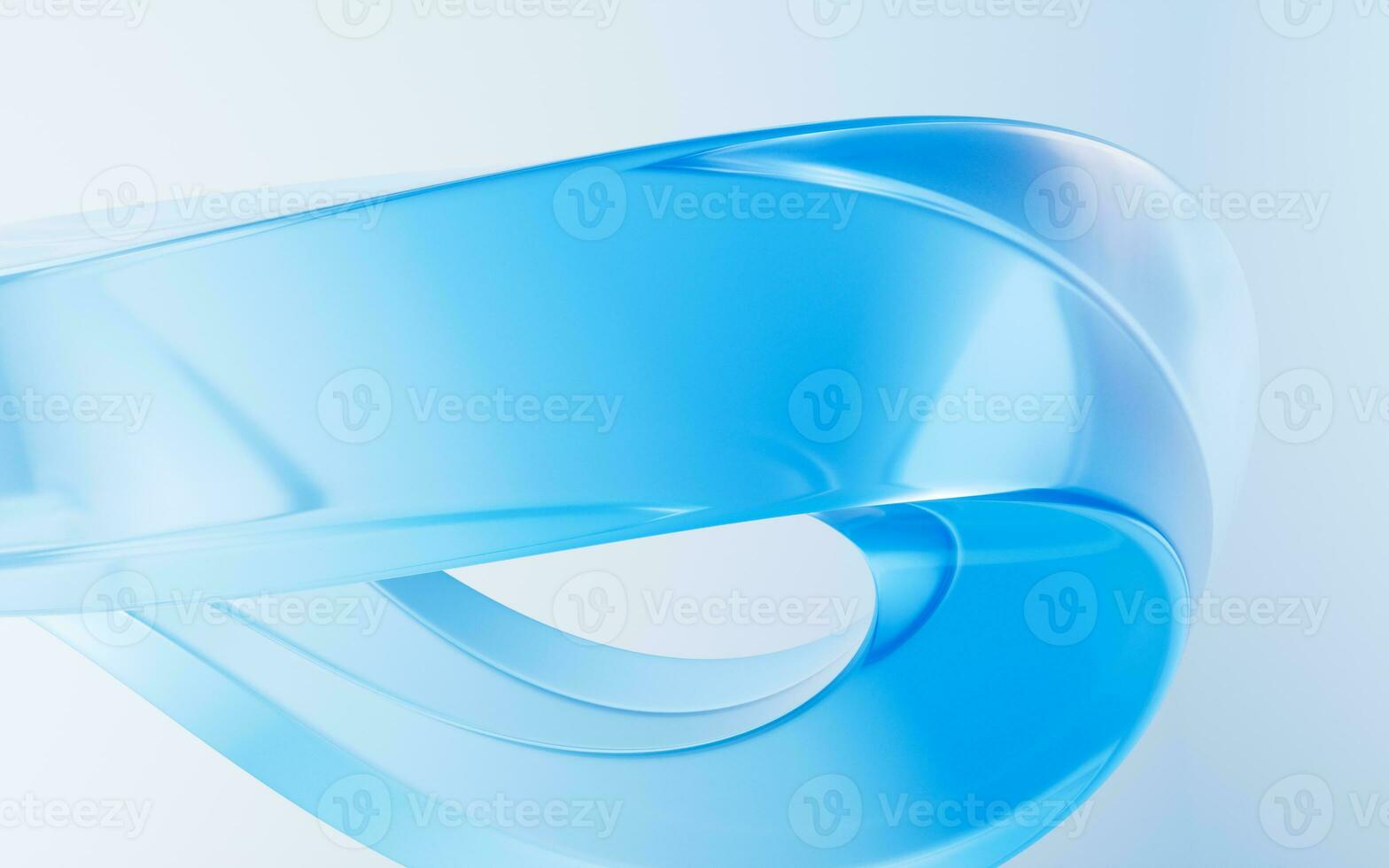 Abstract curve glass geometry background, 3d rendering. photo