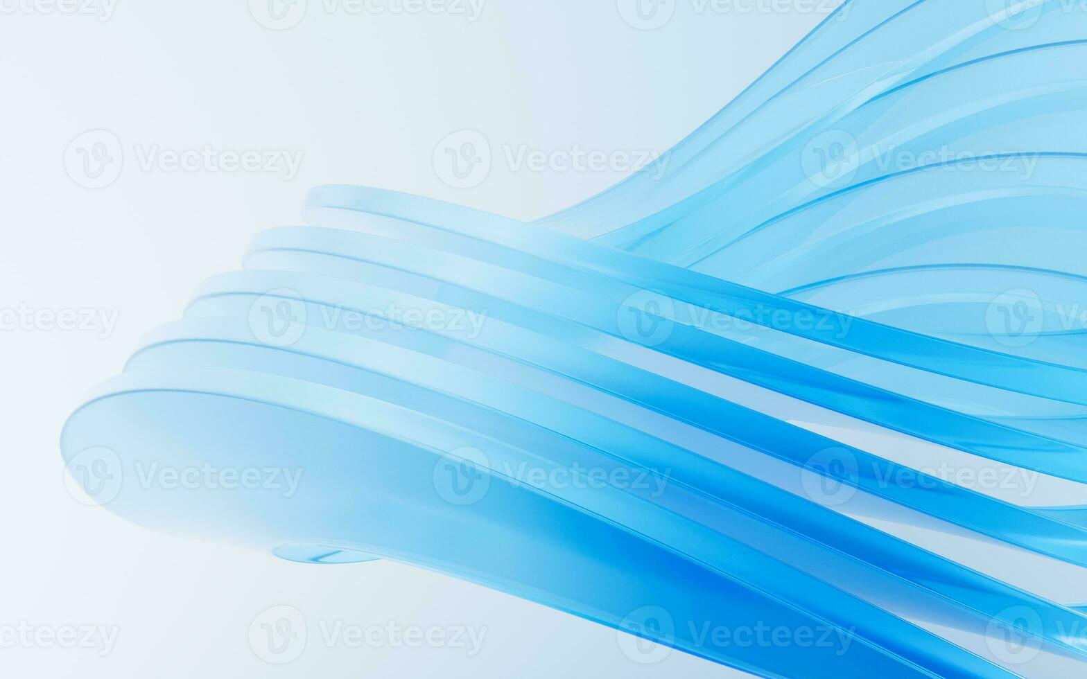 Abstract curve glass geometry background, 3d rendering. photo