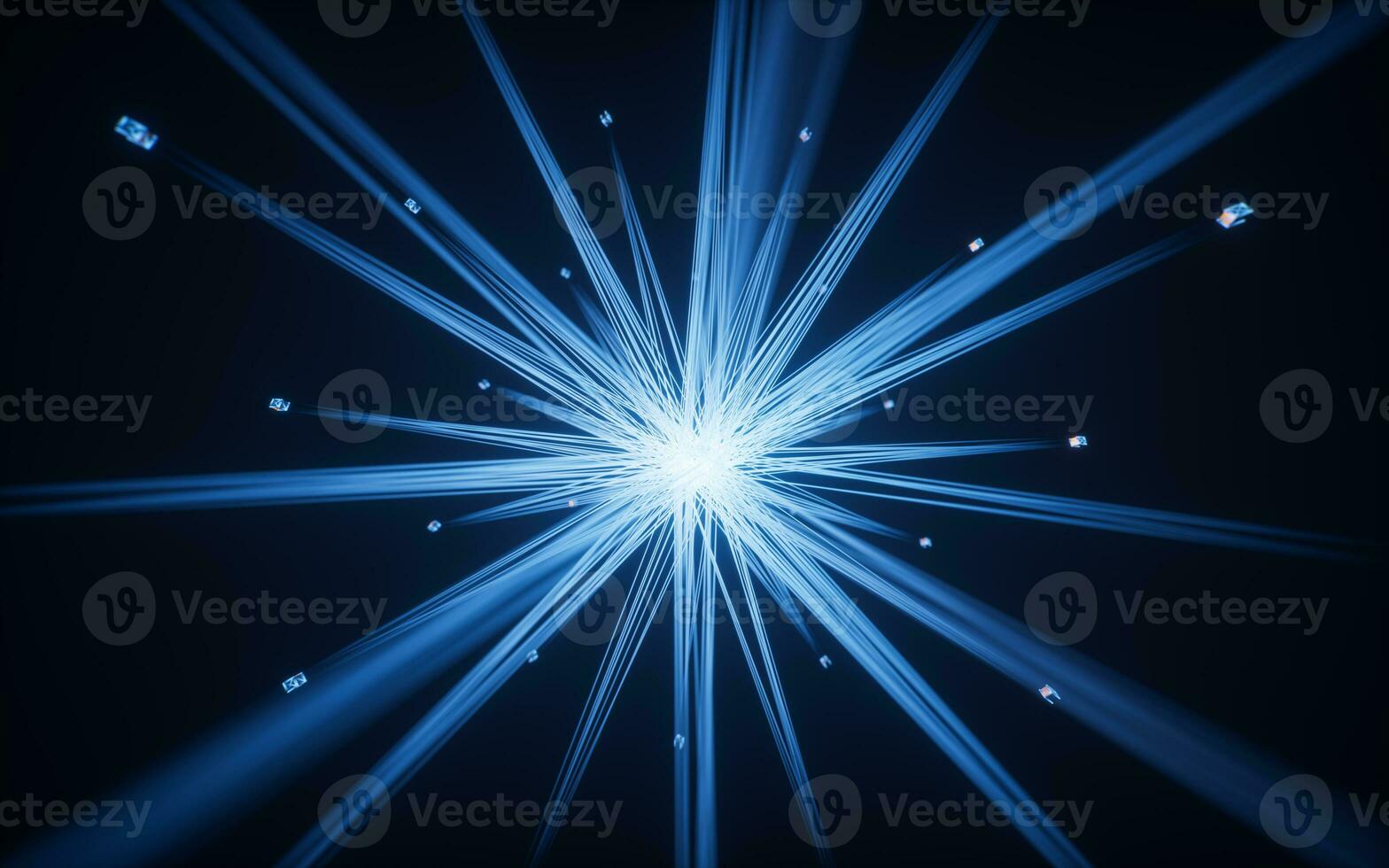 Abstract glowing neon lines background, 3d rendering. photo