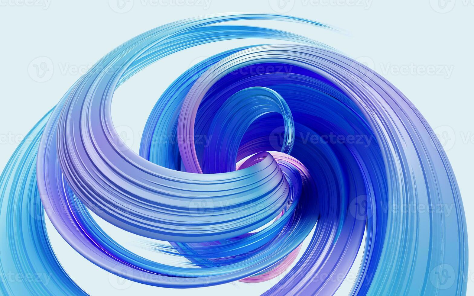 Flowing curve lines background, 3d rendering. photo