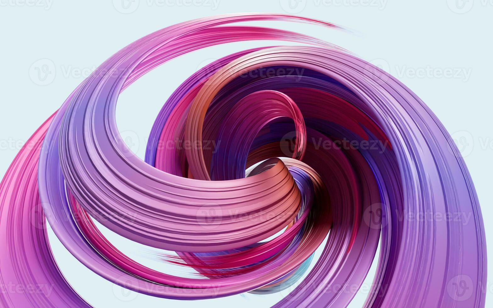 Flowing curve lines background, 3d rendering. photo