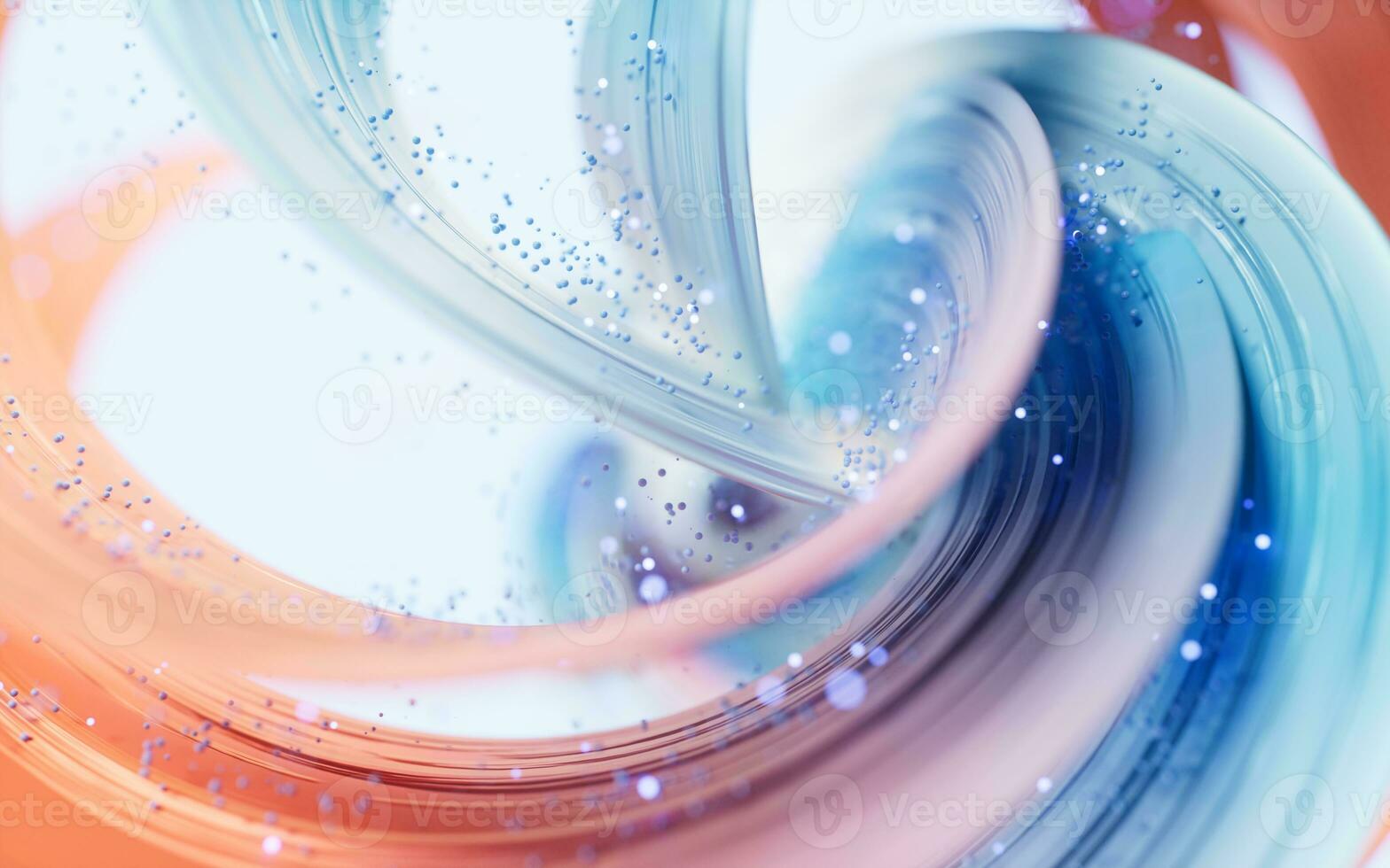 Flowing curves lines background, 3d rendering. photo
