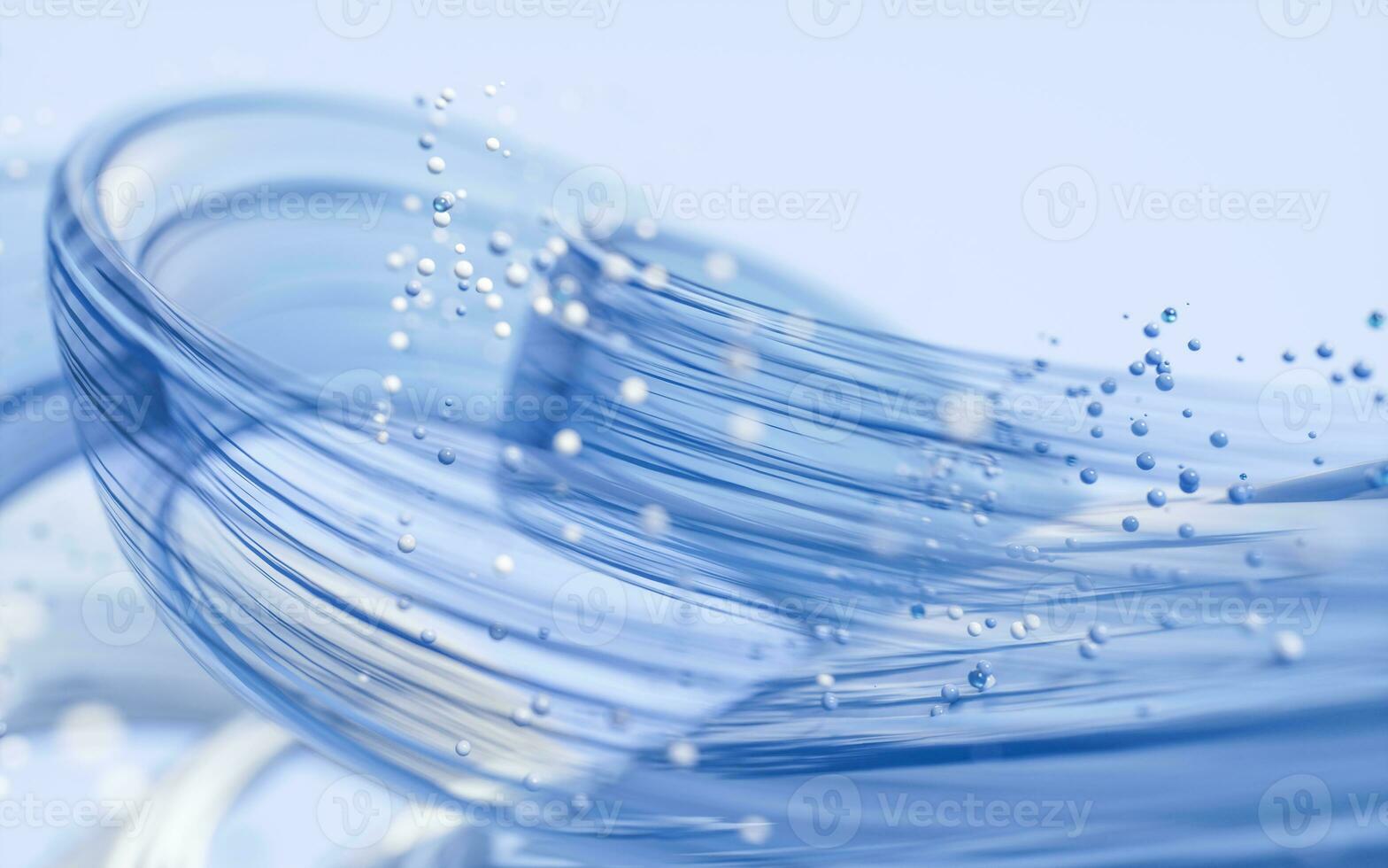 Flowing curves lines background, 3d rendering. photo