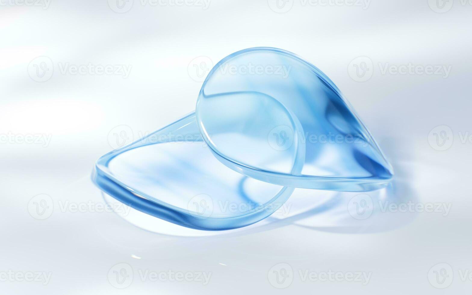 Abstract shiny glass geometry background, 3d rendering. photo