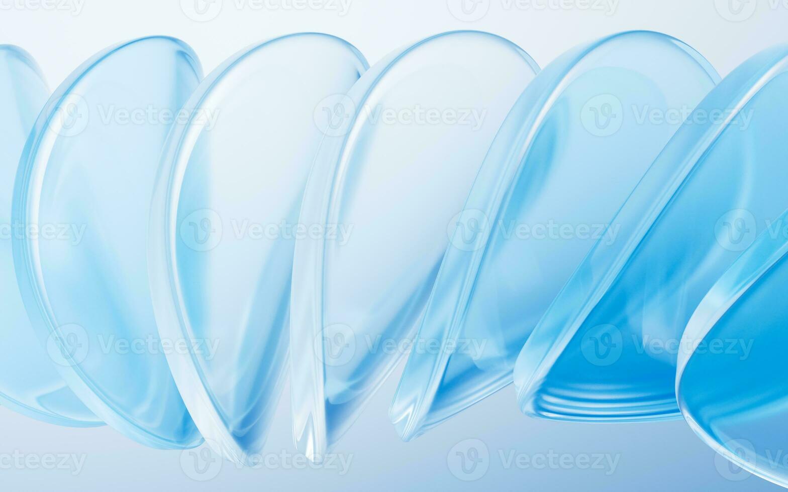 Abstract curve glass geometry background, 3d rendering. photo