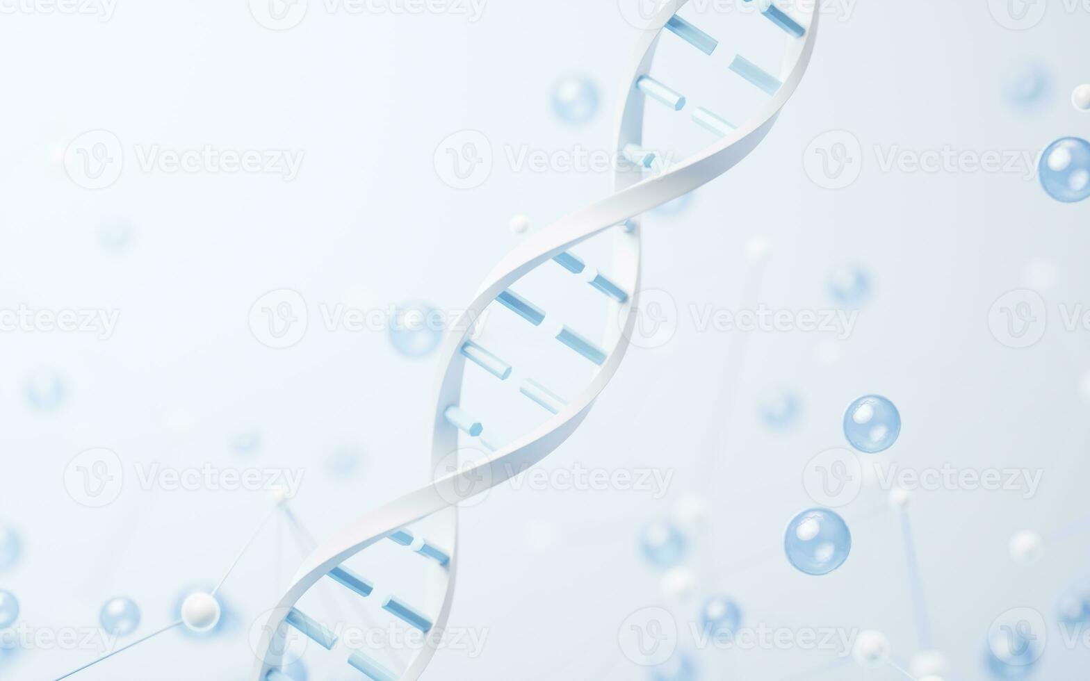 DNA with biological concept, 3d rendering. photo