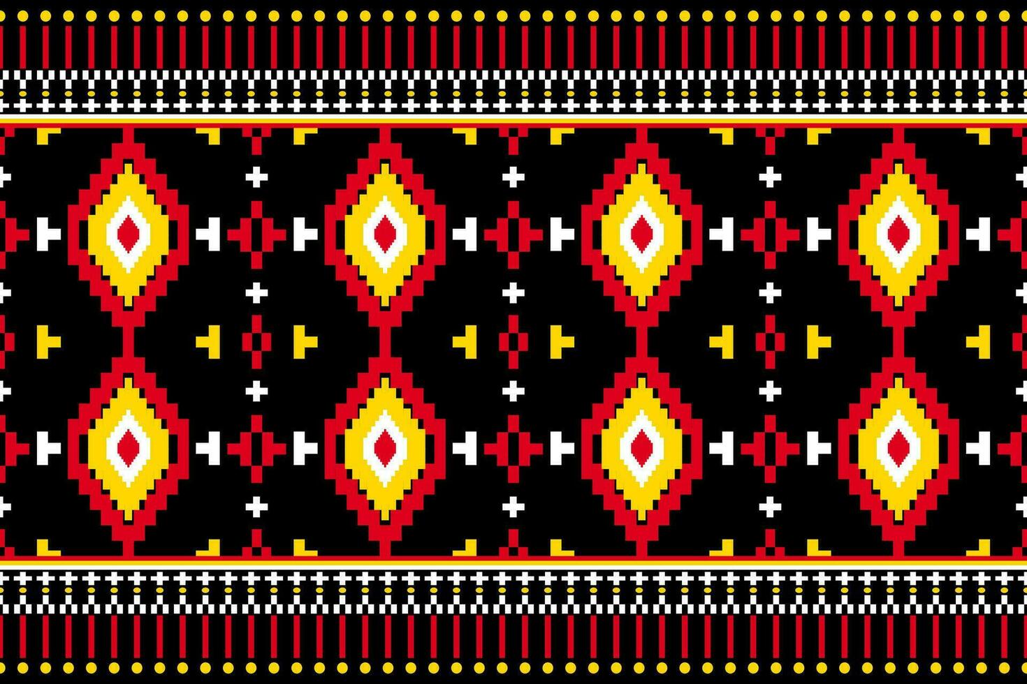Geometric seamless ethnic pattern. Geometric ethnic pattern can be used in fabric design for clothes, decorative paper, wrapping, textile, embroidery, illustration, vector, carpet vector