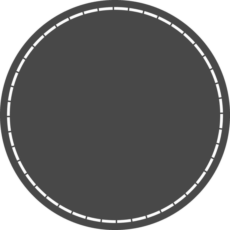 circle with dash border design element vector