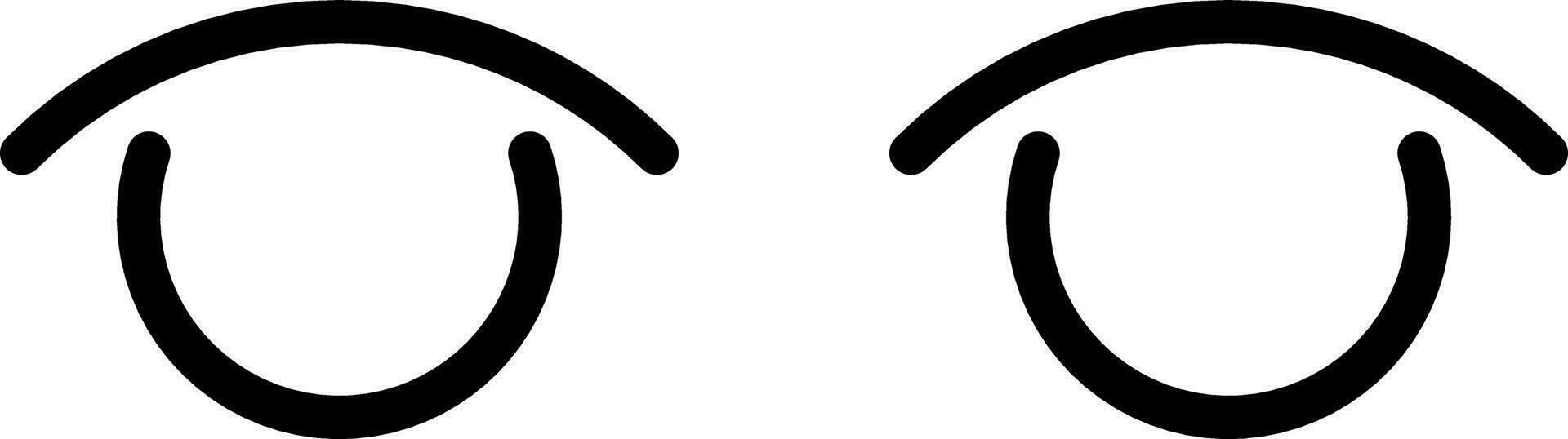 pair of eye icon vector