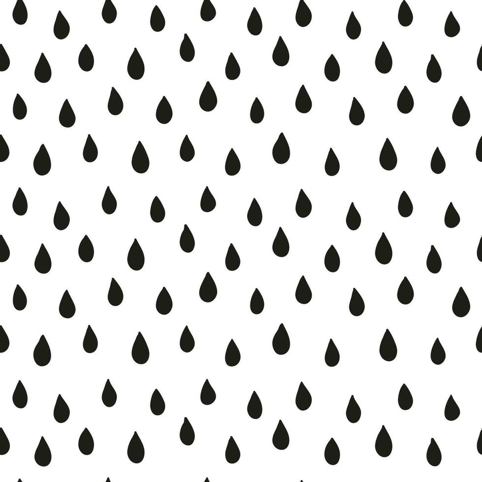 Seamless pattern with rain drops. vector