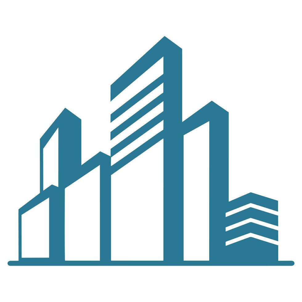 A City Building logo vector isolated on a white background