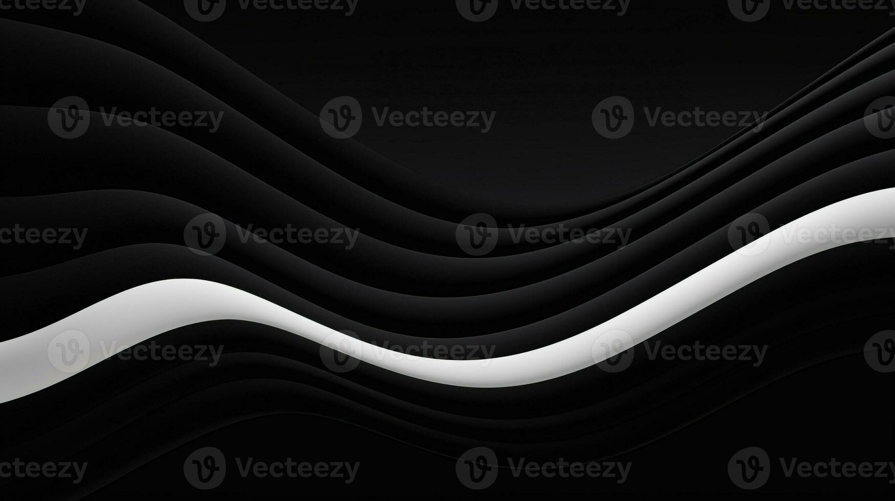 AI generated Abstract minimalistic background with wavy lines photo