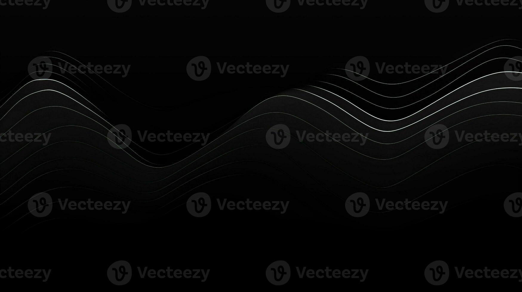 AI generated Abstract minimalistic background with wavy lines photo