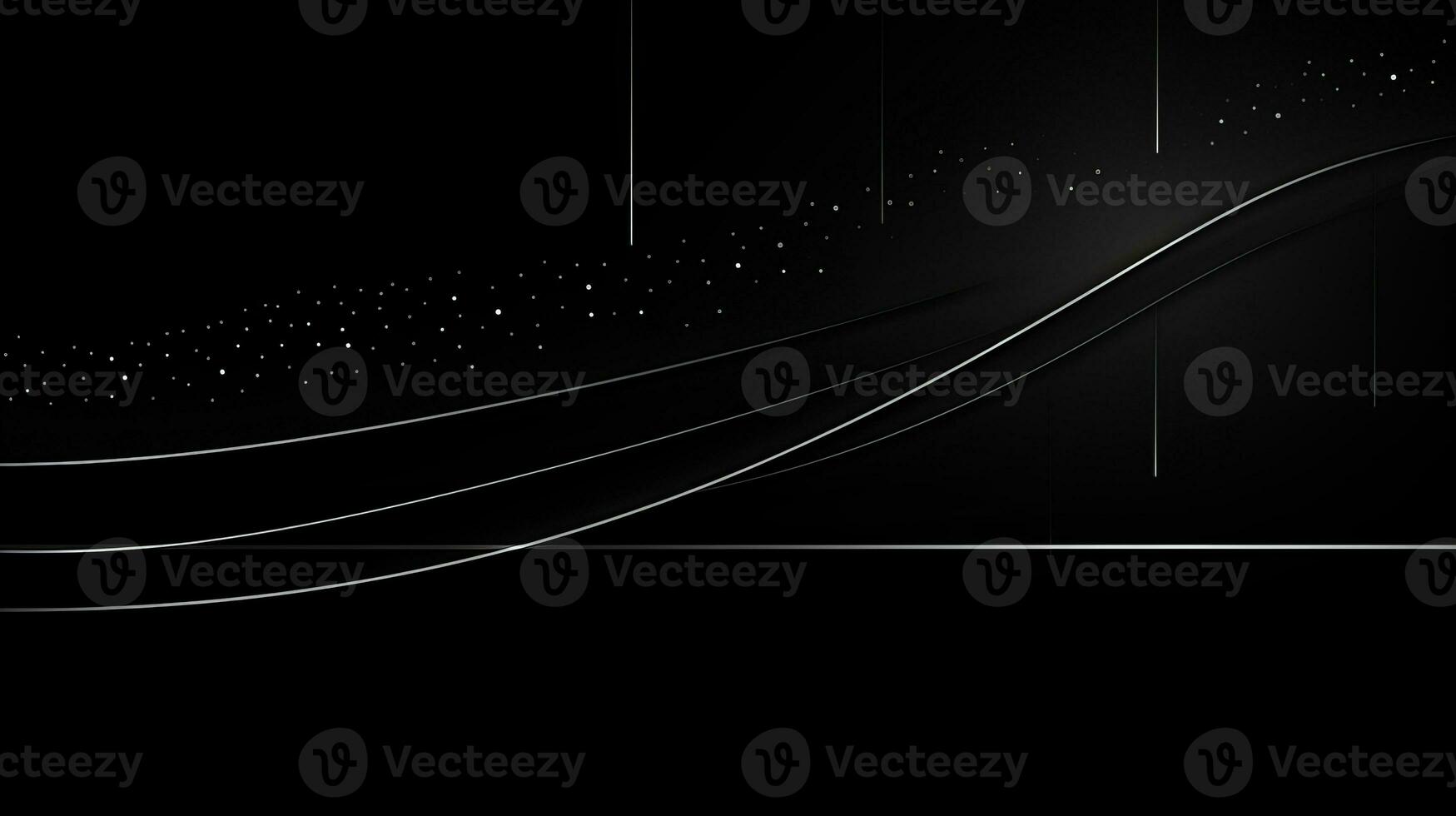 AI generated Abstract minimalistic background with wavy lines photo