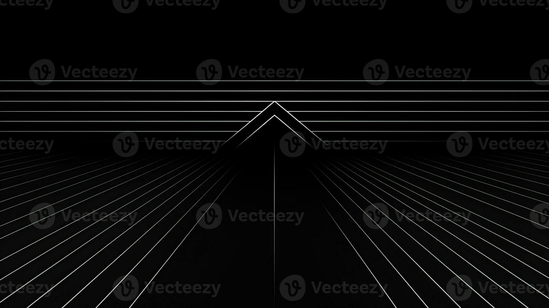 AI generated Abstract minimalistic background with wavy lines photo