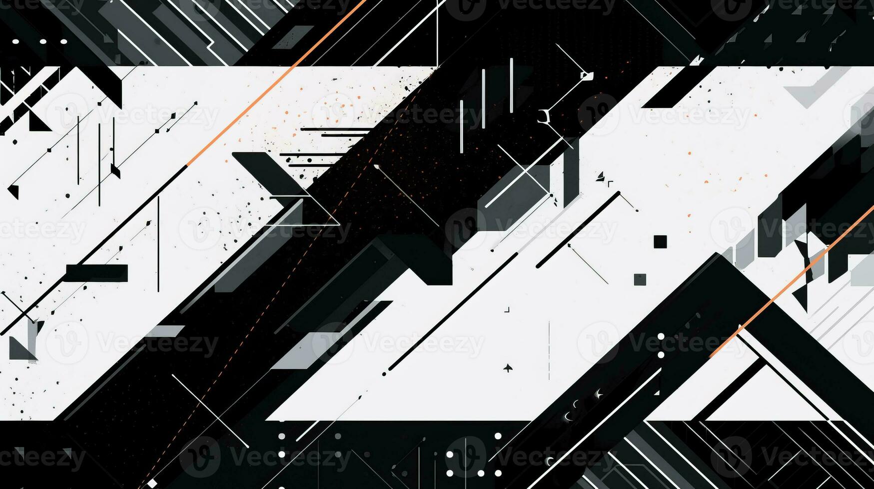AI generated Abstract background with geometric shapes. Bauhaus style photo