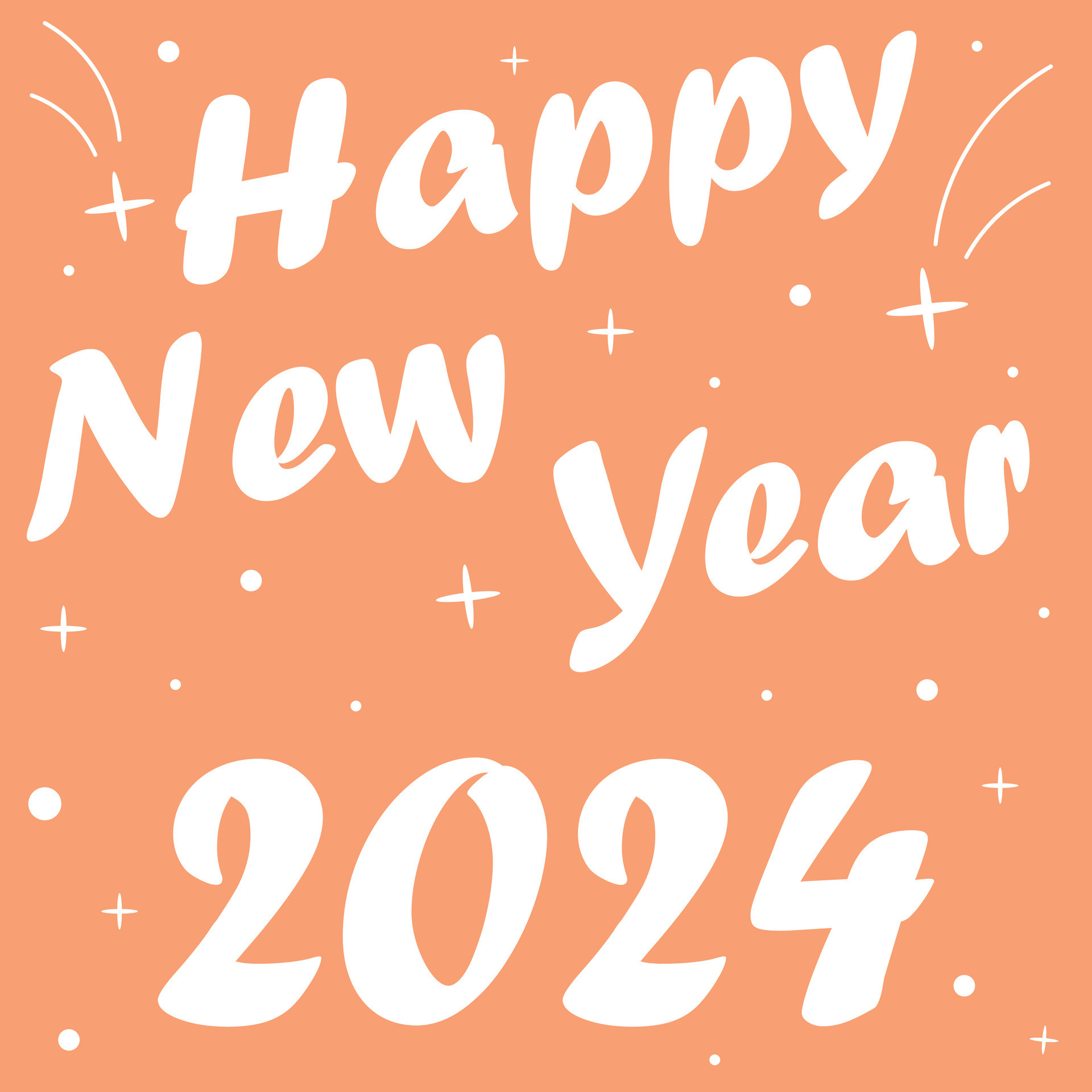 Happy New Year 2024 design. Pantone Color 2024, Poster, Banner