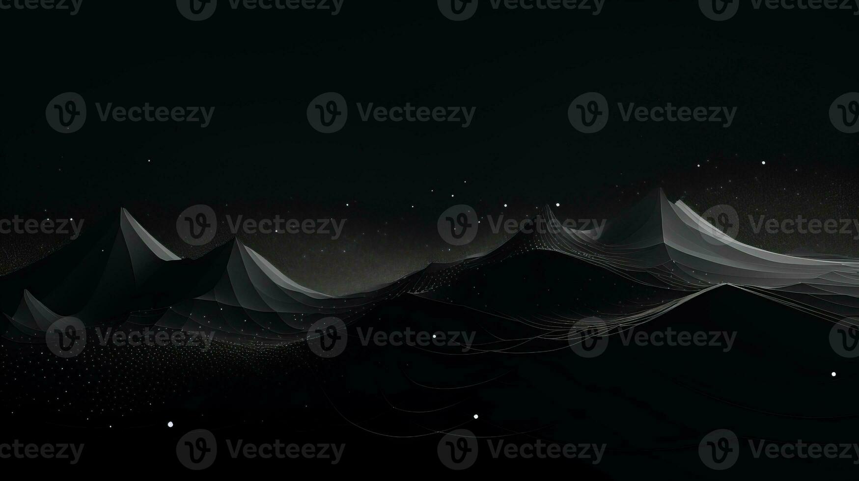 AI generated Abstract background with geometric shapes, lines, circles, dots. Bauhaus style. Network concept photo