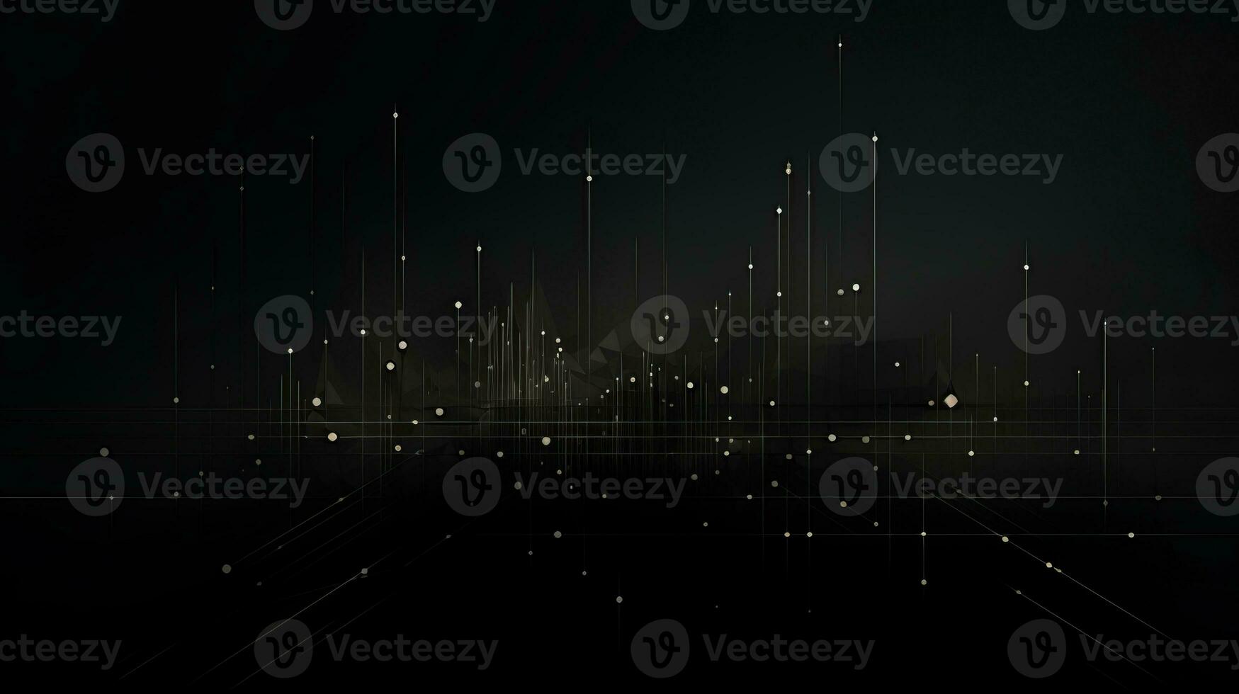 AI generated Abstract background with geometric shapes, lines, circles, dots. Bauhaus style. Network concept photo