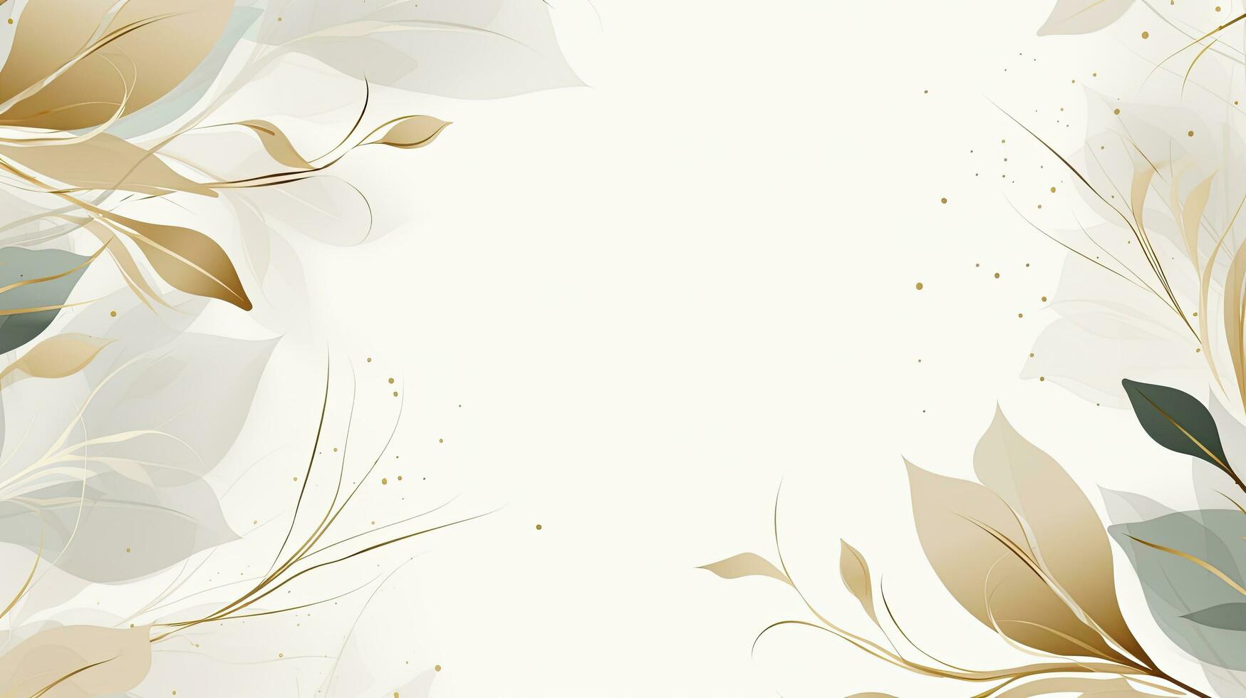 AI generated Watercolor Abstract Design Perfect for Wedding or Social Media Banner Background. photo
