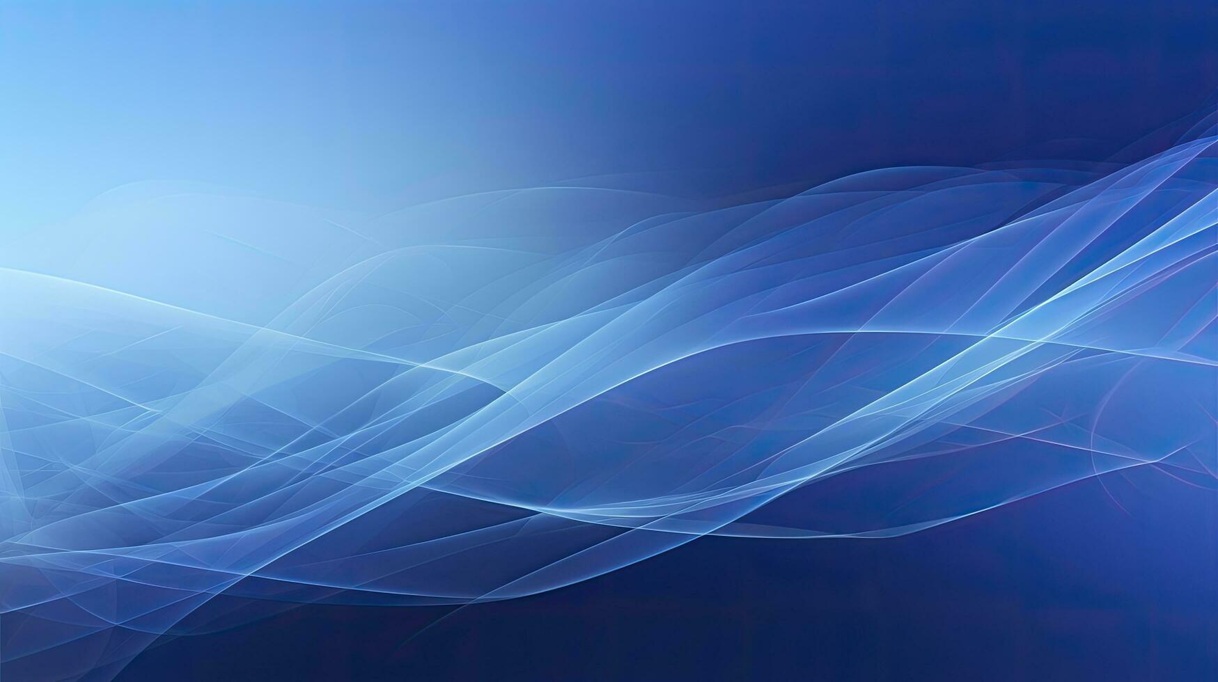 AI generated Trendy Geometric Abstract Background with Blue and White Gradient Waves. photo