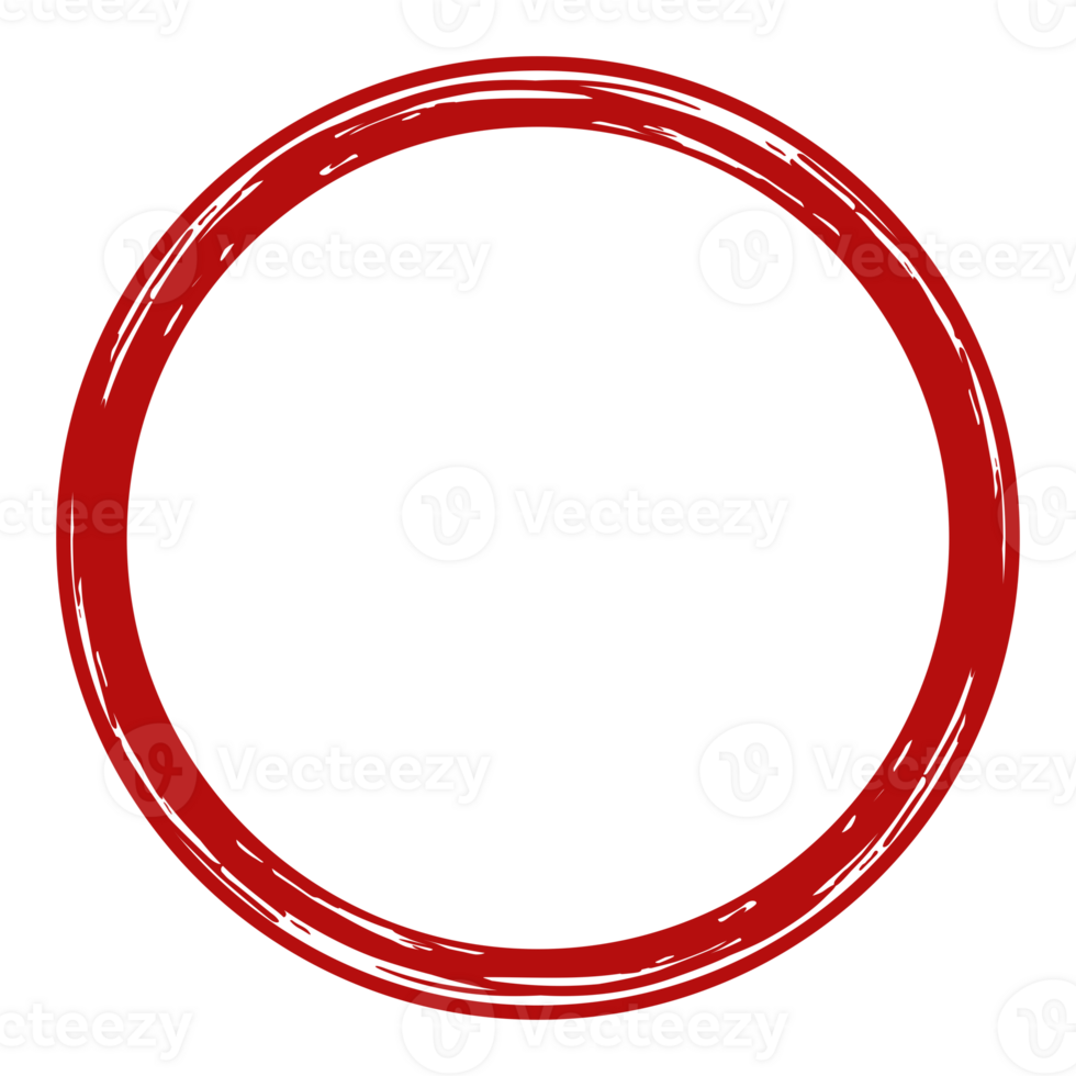 Zen Circle Icon Symbol on the Red Color. Zen Illustration for Logo, Art Frame, Art Illustration, Website or Graphic Design Element. Format PNG