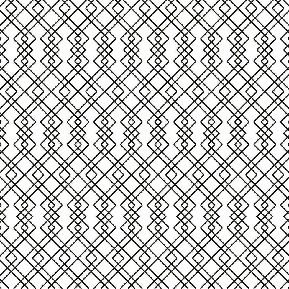 Illustration of a black fishing or football net.Checkered wavy background in doodle style. vector