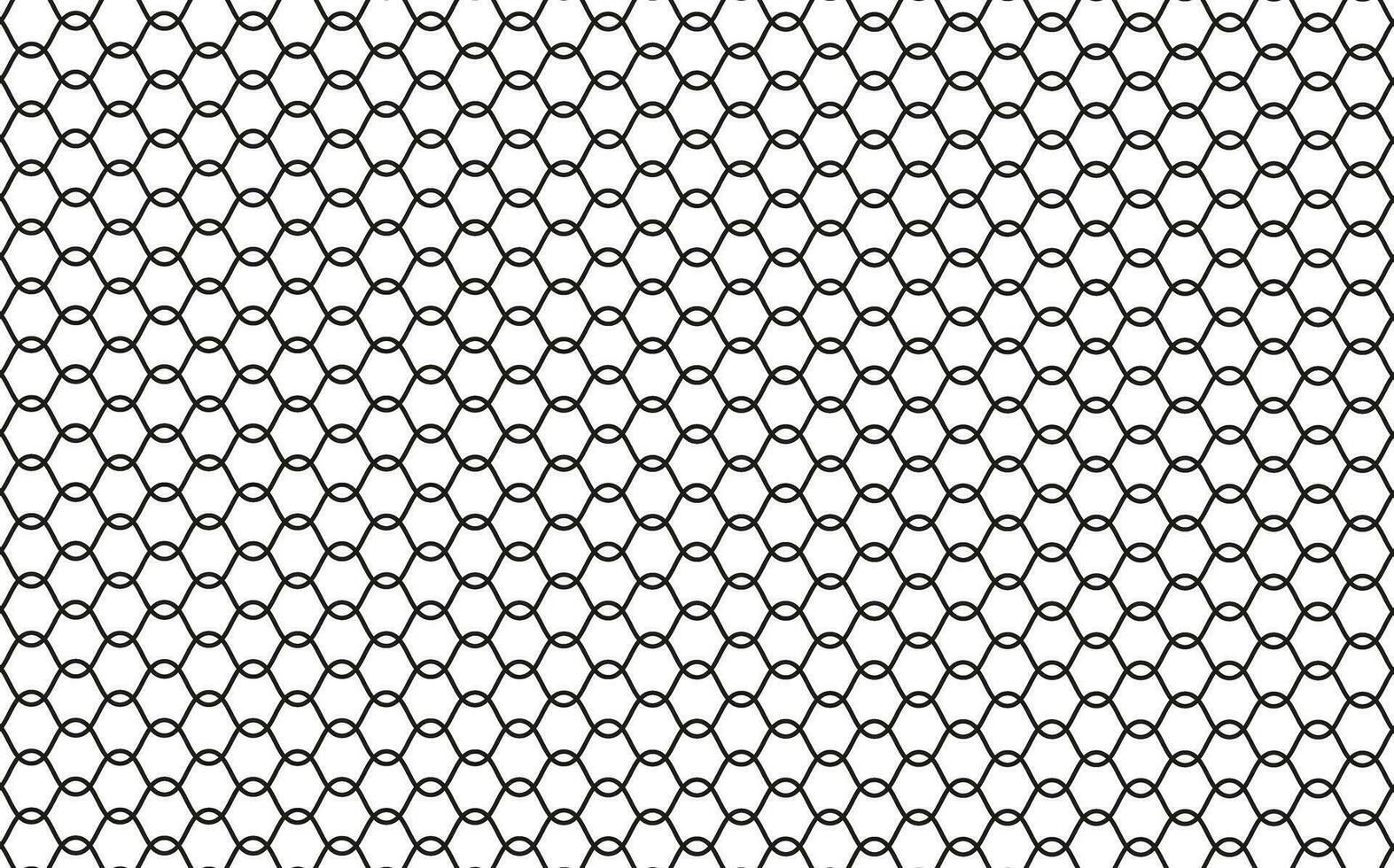 Illustration of a black fishing or football net.Checkered wavy background in doodle style. vector