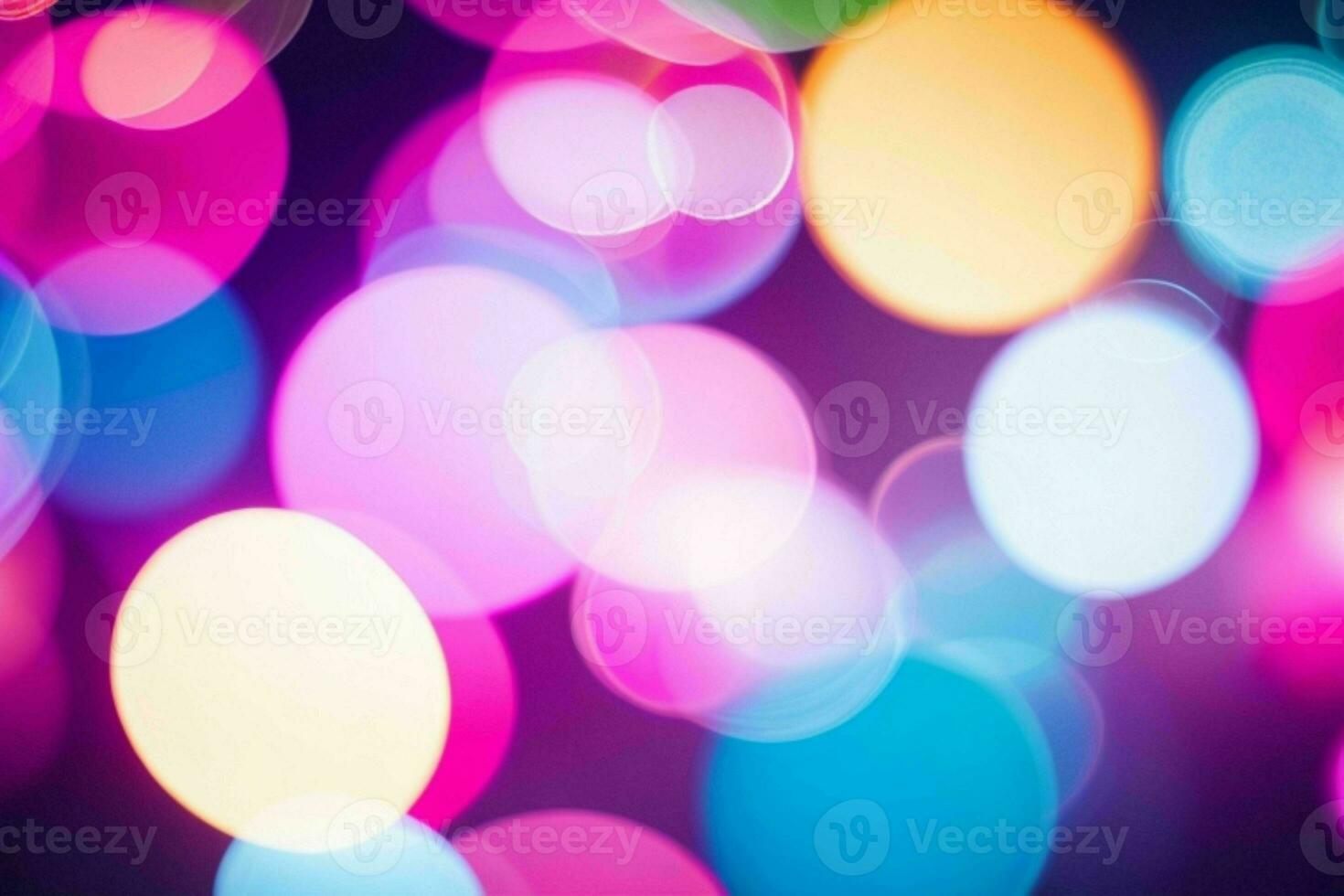 AI generated colorful bokeh effect. Pro Photo