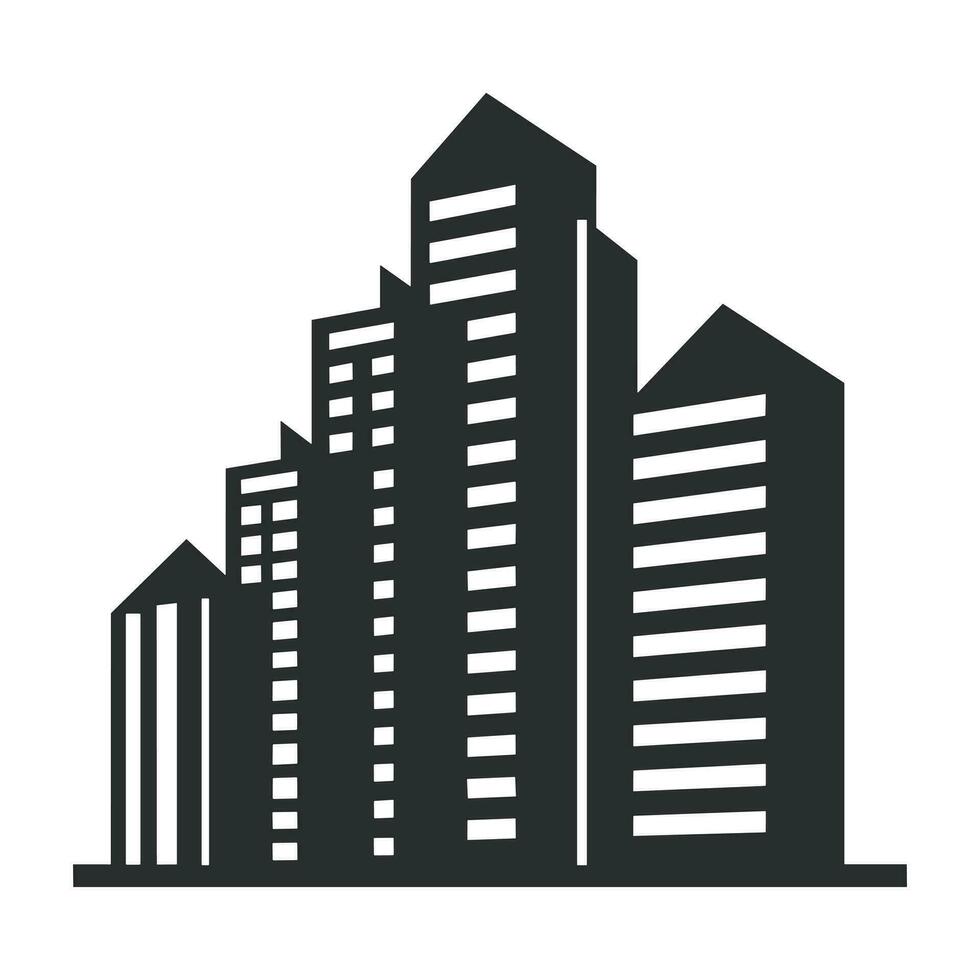 A City Building logo vector isolated on a white background